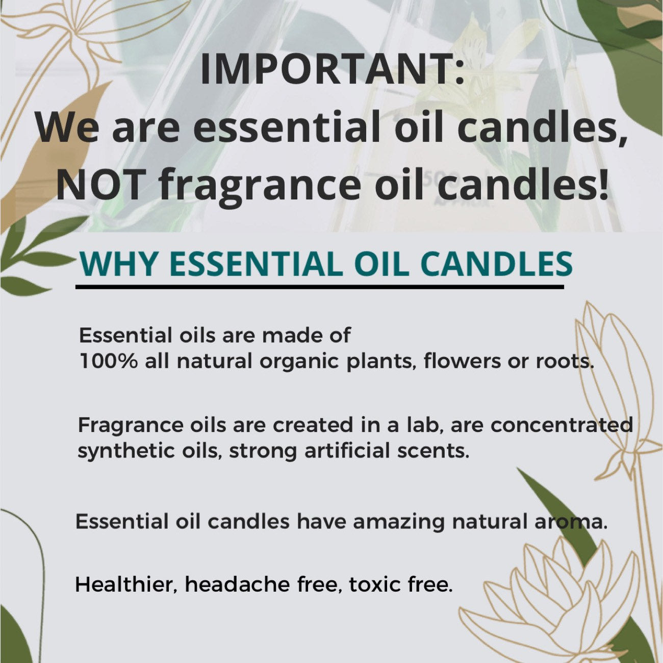 Cedarwood Rosemary Soy Candle: Aromatherapy Essential Oil, Dried Flowers