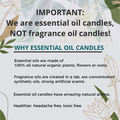 Sage Vetiver Aromatherapy Soy Candle: Organic Dried Flowers, Handmade