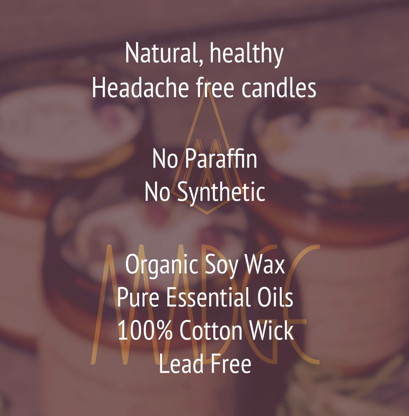 Sage Vetiver Aromatherapy Soy Candle: Organic Dried Flowers, Handmade