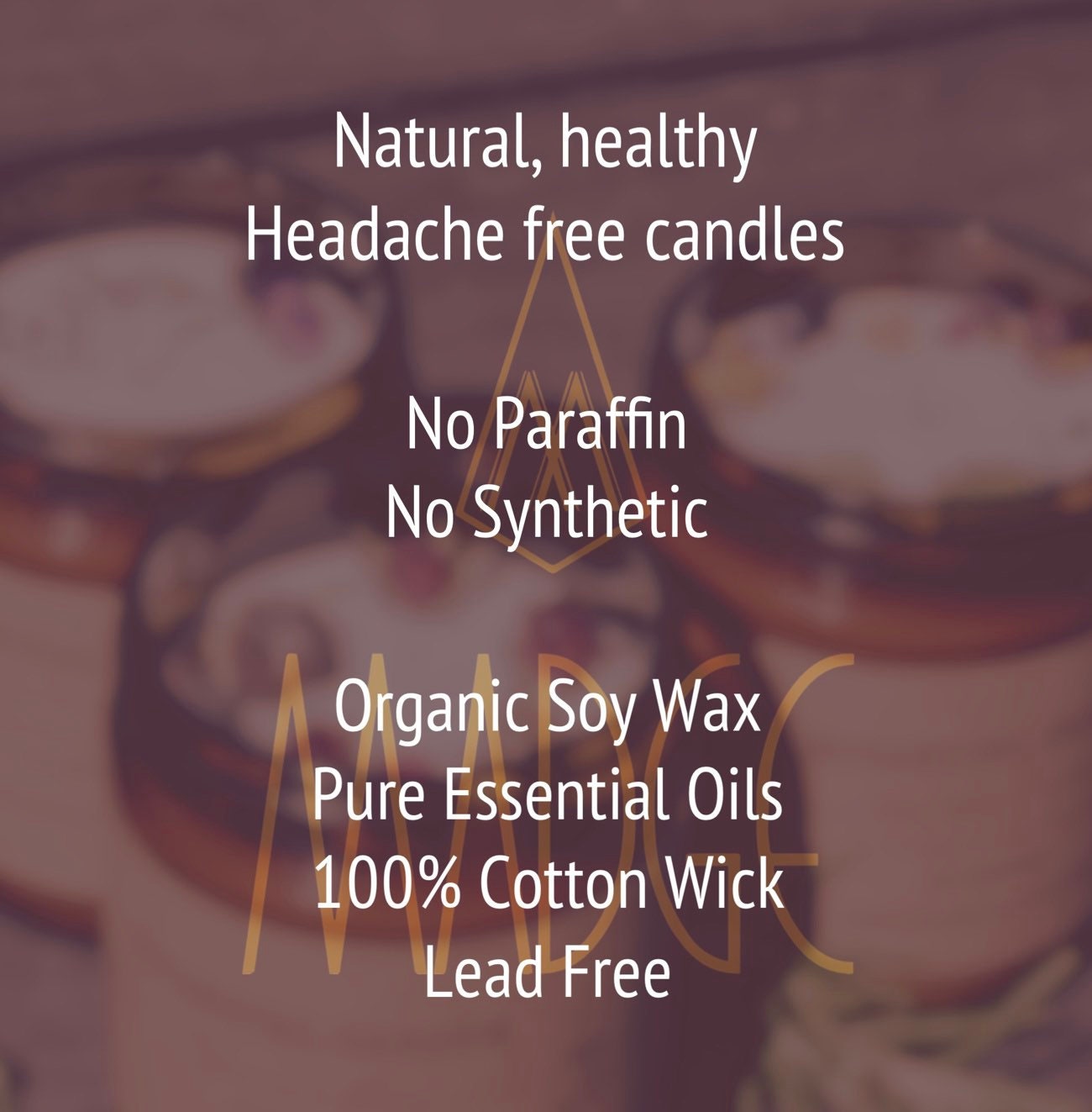 Organic Cherry Blossom Aromatherapy Soy Candle - 100% Essential Oil - All Natural - Organic Dry Flowers - Long Lasting 9oz - Gift