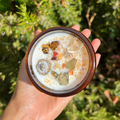 Eucalyptus Aromatherapy Soy Candle: Organic Botanicals & Essential Oils